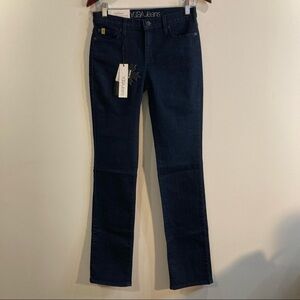 YOGA JEANS Sz 28 Slim Straight Leg Dark  Wash Jeans NWT
